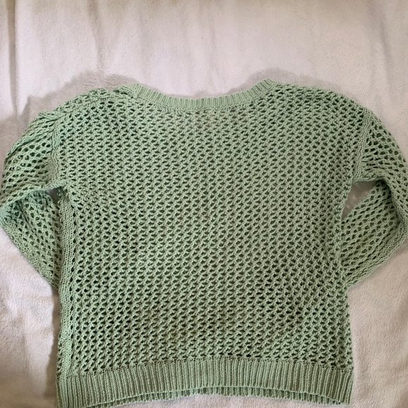 Aqua Roxy Knit Sweater - Picture 4 of 4